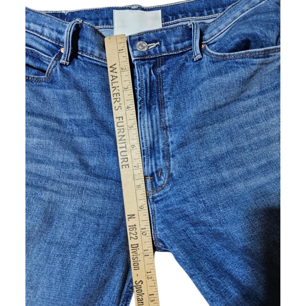 MOTHER Superior Denim Size 30 Blue "The Doozy Fray "Heads or Tails" USA Made - Picture 9 of 16